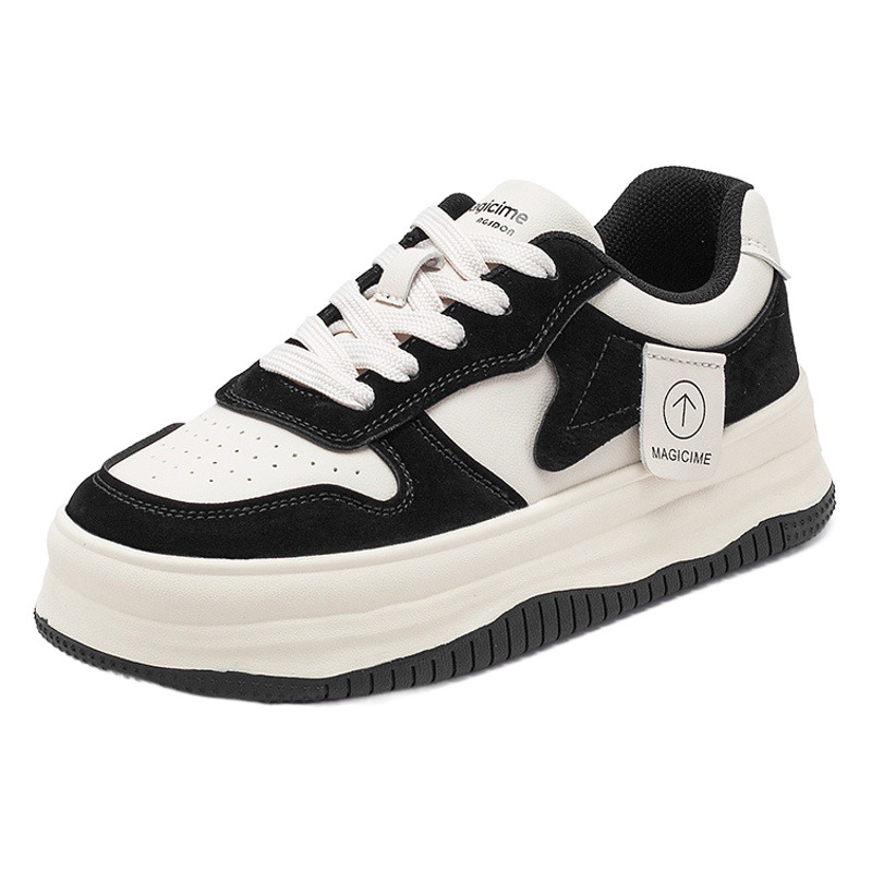 Zapatillas Deportivas Blancas Augu Shiden para Mujer, Primavera 2026, Estilo Hong Kong, Retro, con Suela Gruesa, Casuales y Modernas