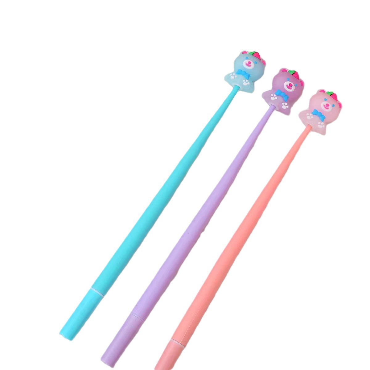 Pluma neutra creativa de goma suave encantadora lápiz de dibujos animados lápiz neutro oscilante alumno de alto valor de firma lápiz de regalo lápiz