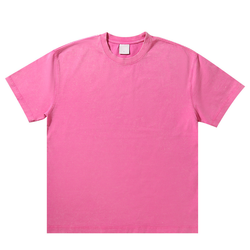 300 グラムヘビーウェイトピュアコットンウォッシュ Tシャツウォッシュ Tシャツレトロトレンディブランドルーズ Tシャツヨーロッパとアメリカのクロスボーダー Tシャツ男性用|undefined