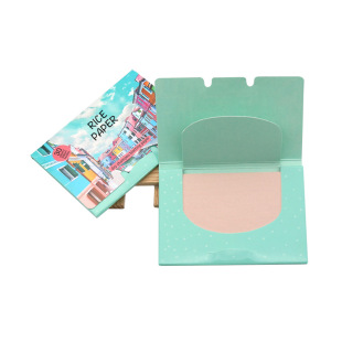 With loose powder oil absorption paper facial makeup paper honey powder paper makeup powder ladies face oil absorption easy to carry