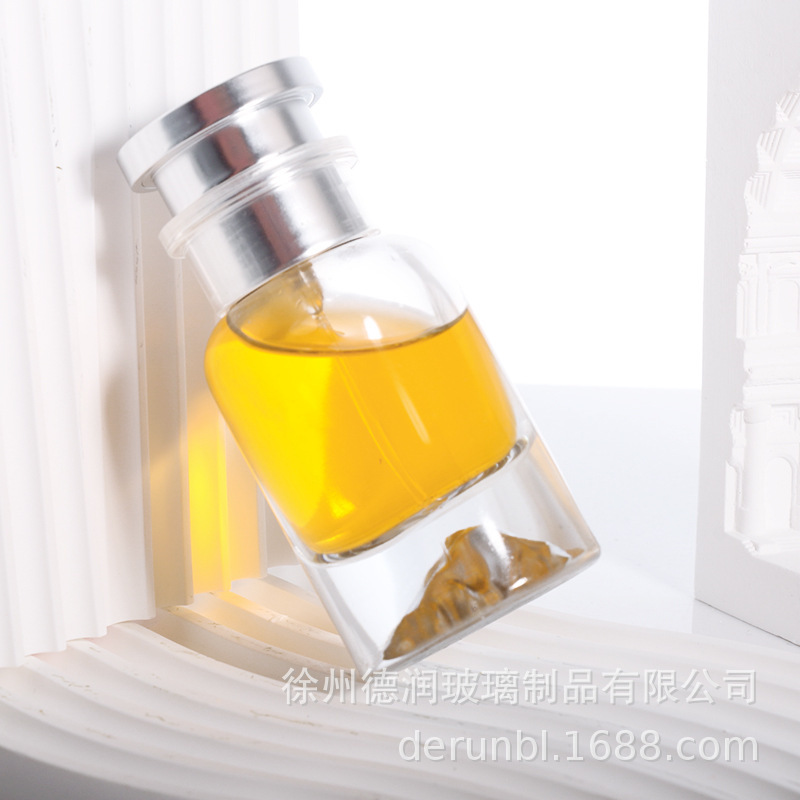 スポット円筒形火山底ボールキャップ 30ml 50ml 100ml ポータブルガラス香水ボトル|undefined