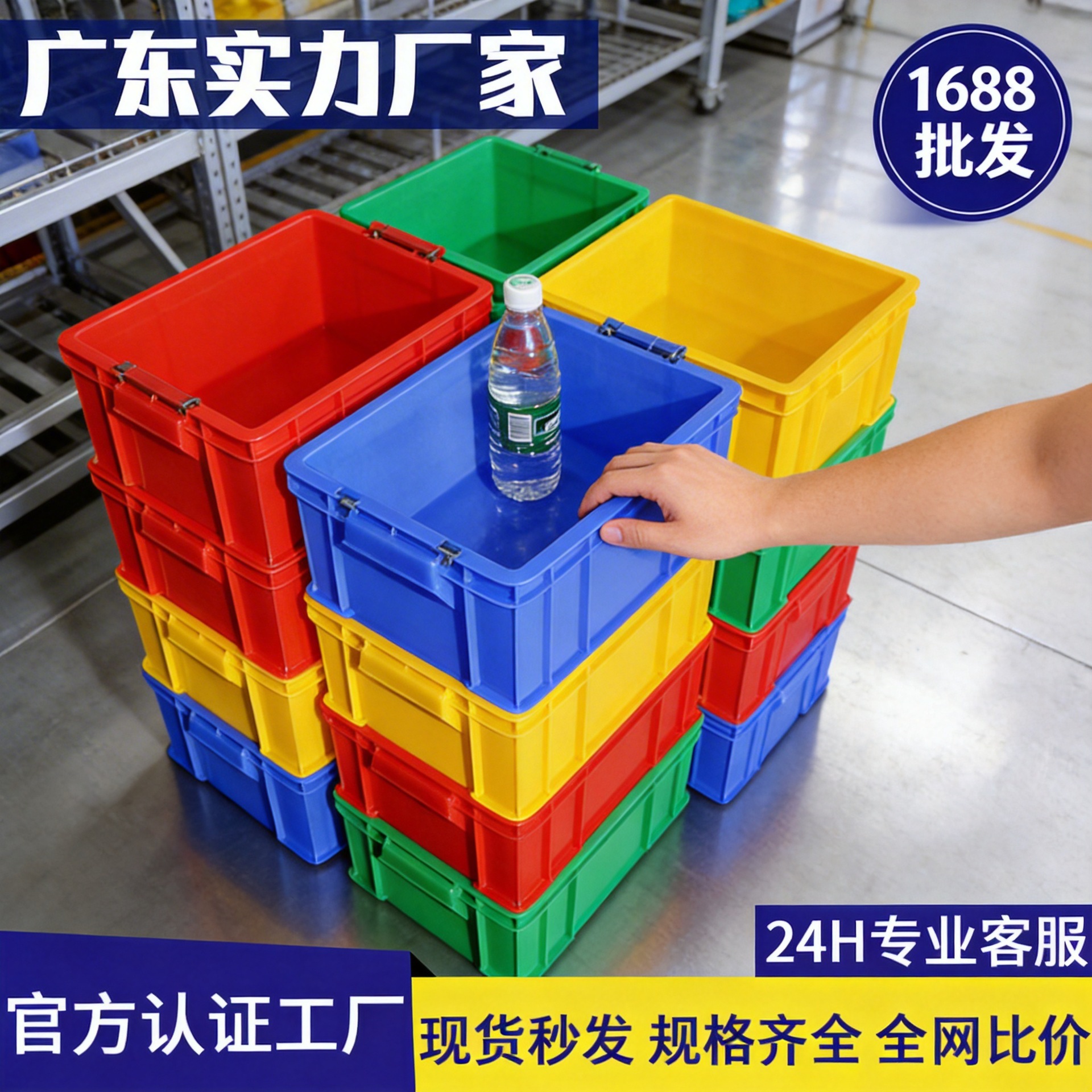 플라스틱 회전율 상자, 직사각형 창고 정리용 운반 상자, 뚜껑 장착 가능 플라스틱 상자, 대형 파란색 플라스틱 프레임, 제조업체 프레임