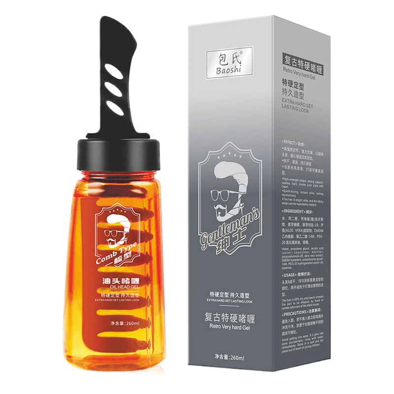 Расческа Крутой гель-крем Мужской увлажняющий гель для укладки волос Масло для волос Укладка волос Крутая гелевая расческа