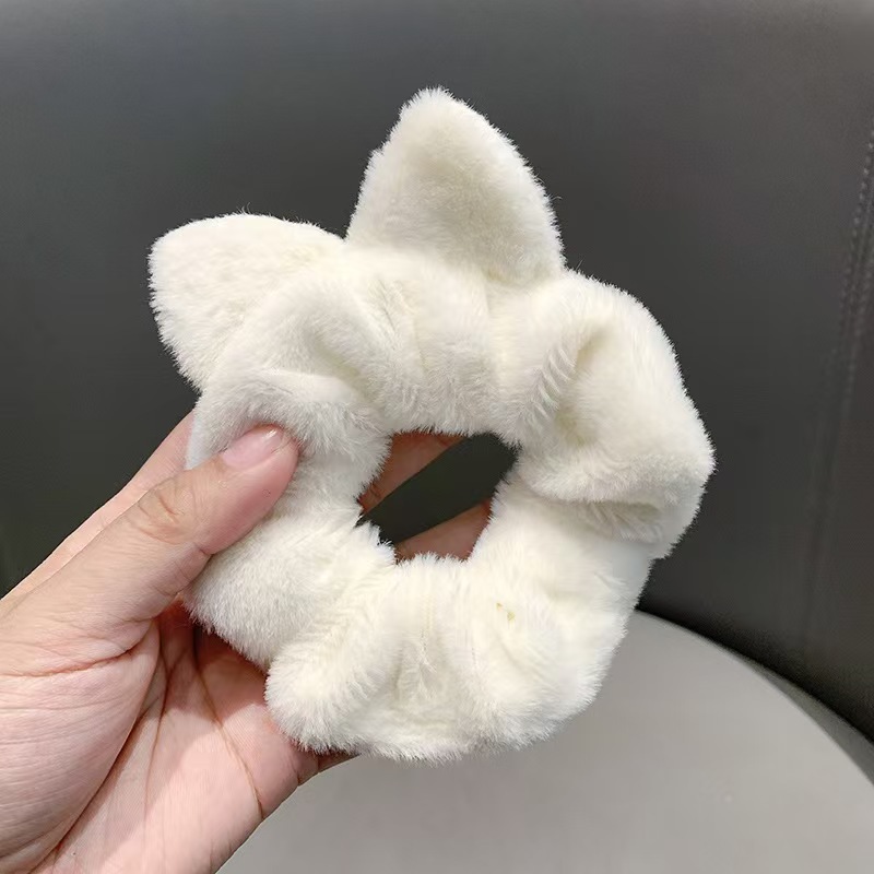 Nuevo lazo de raso estampado, coletero de encaje elegante estilo chino, cuerda para el pelo de cola de caballo al por mayor