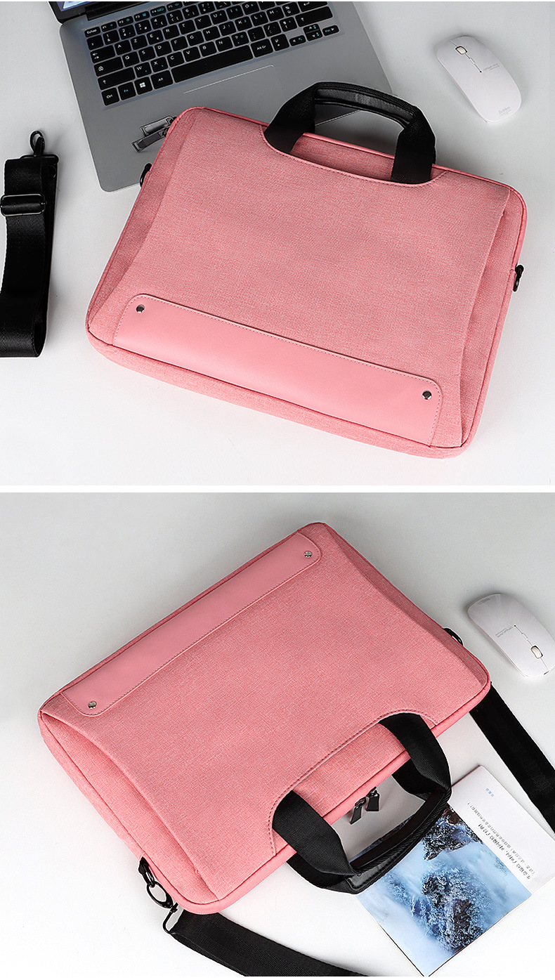 Wholesale single-shoulder portable laptop bags, waterproof briefcases, 131,415.6 inches, both men and women can print logos undefined