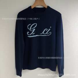 高版本古家GU家25SS新款提花针织衫宽松版本毛衣羊毛衫男女情侣款