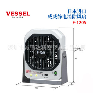 ORiginal JapaneSe VESSEL Weiwei ButteRFly Blade Wind CoveR DeSign F-120R F-120S Static Elimination Fan