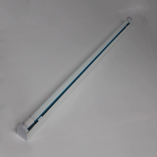 LED泪珠灯T8单管铁艺铝材1.2米/0.6米条纹透明罩18W套件成品