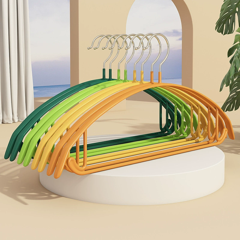 Пластиковая полукруглая вешалка для одежды с золотым крючком, нескользящая вешалка из нержавеющей стали для пальто и утепленных курток, нескользящая и утолщенная.