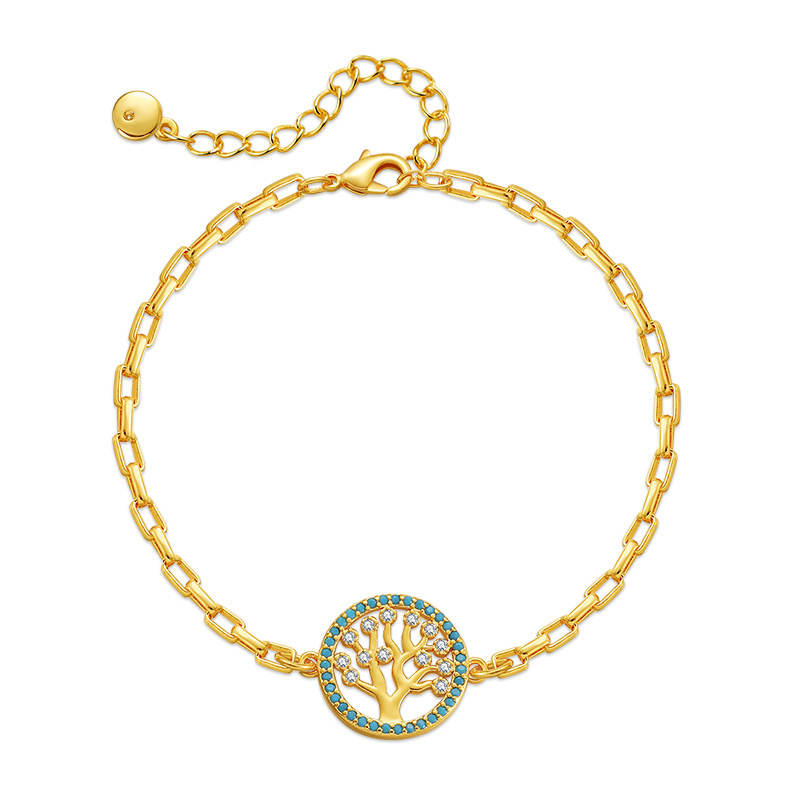 Fashion Tree Copper Plating Bracelets 1 Pair