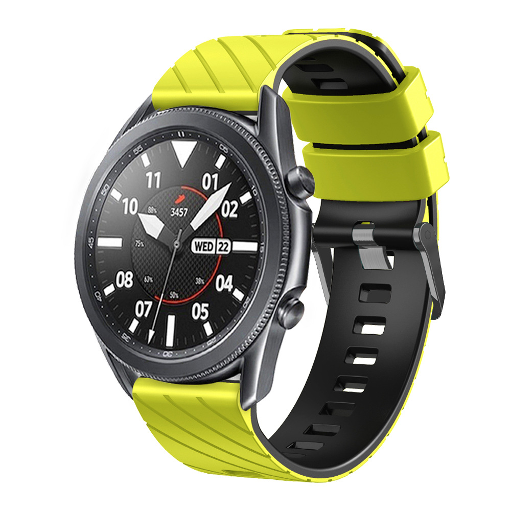 Suitable for suunto9peak silicone watch strap, 22mm twill dual-color wristband, Suunto9 Peak undefined