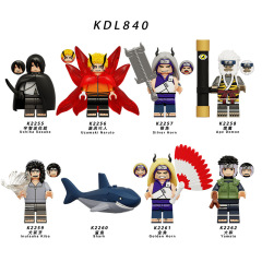 外国貿易特別バッグ KDL840 漫画シリーズ忍者組み立てビルディングブロック人形おもちゃ