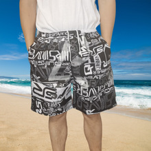 夏天男士沙滩裤漂流海滩欧美中裤速干游泳裤子夏天男士花短裤潮流