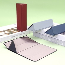 折叠新款三角眼镜盒太阳镜墨镜盒男女创意个性便携复古批发印logo