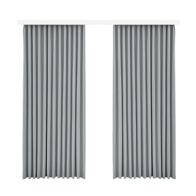 Nuevo tipo de imitación de cáñamo Taiguri cortina de aislamiento térmico y sombreado hotel dormitorio escuela de ingeniería de alquiler cortina de productos terminados