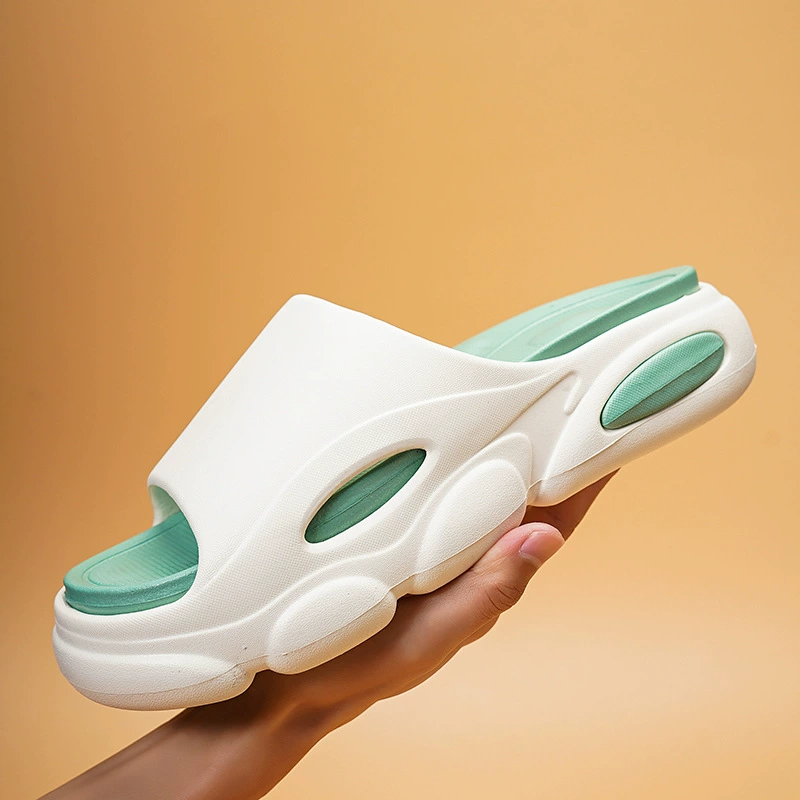 Прямая трансляция летнего высокого качества резина и пластик 4CM тапки фекалии радужная сплайт легкая мужская обувь