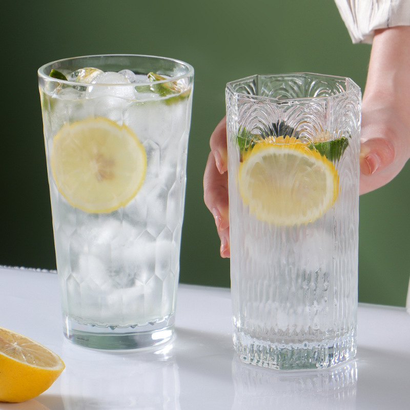 Taza transparente de acrílico bebida resistente a la caída de PC Colin Cup comercial mojito limón leche té batido de leche taza de jugo