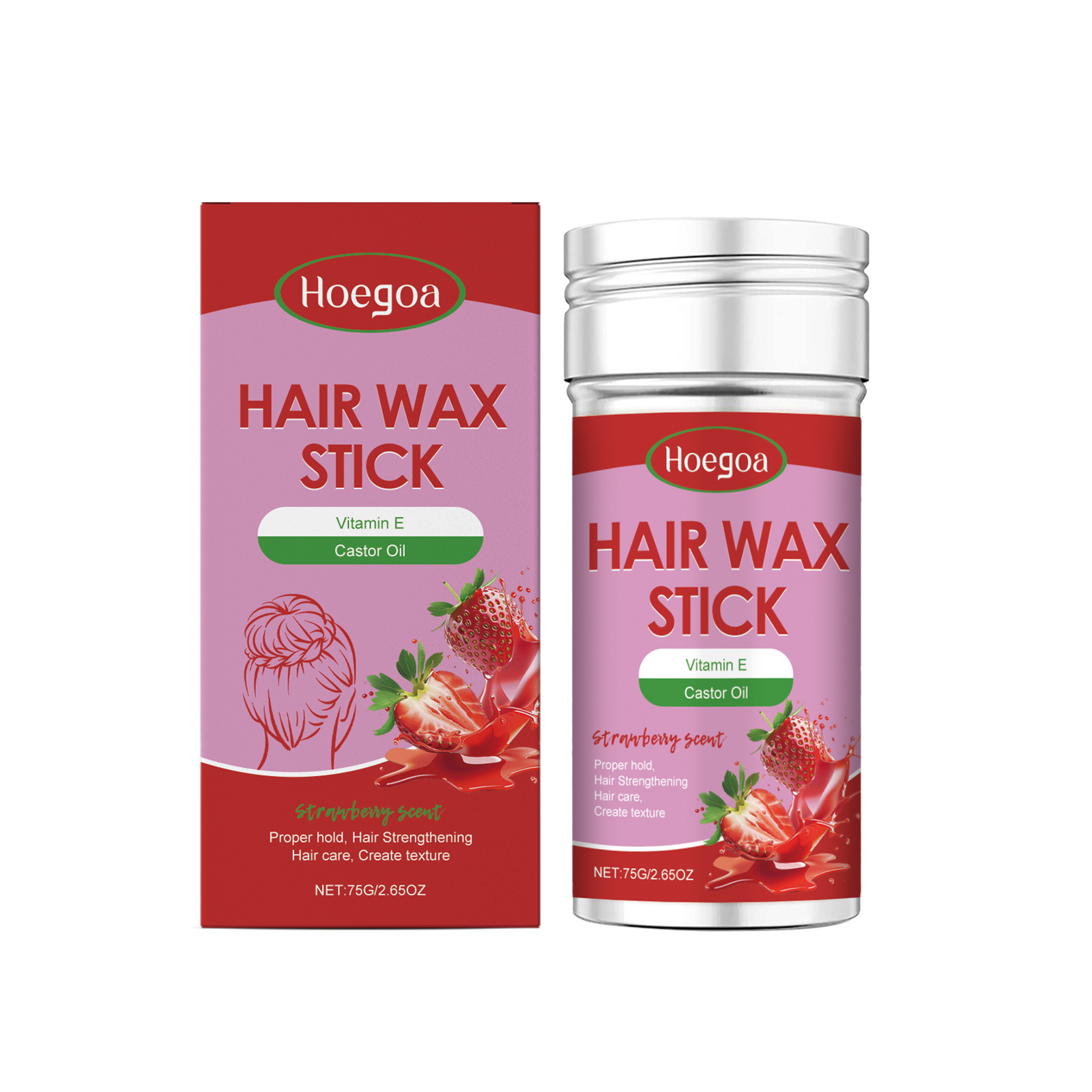 HOEGOA Hair Hair Wax Stick, Hair Smooth, Hair Broken, Hair Broken