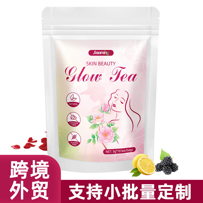 Foreign Trade Cross-Border Women's Skin Beauty Glow Tea Bags Skin Beauty Glow Tea Mulberry Rose Triangle Bags Foreign Trade Cross-Border Women's Skin Beauty Glow Tea Bags Skin Beauty Glow Tea Mulberry Rose Triangle Bags