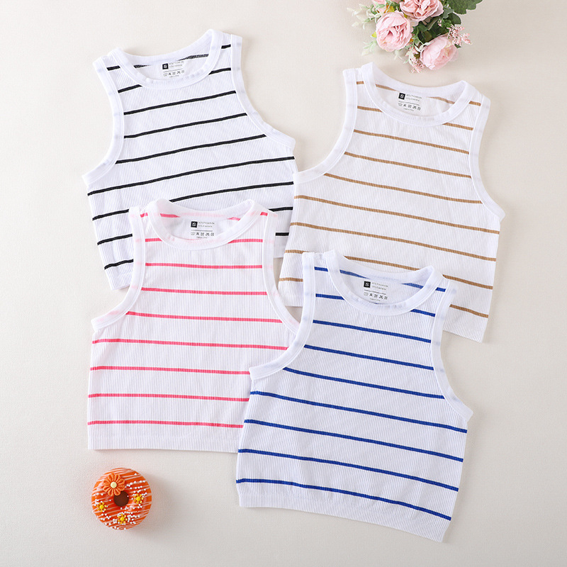 Seamless Threaded Striped Dance Fitness Vest, High Elasticity and Comfort, Yoga Running Quick-Dry Underwear, Traceless Yoga