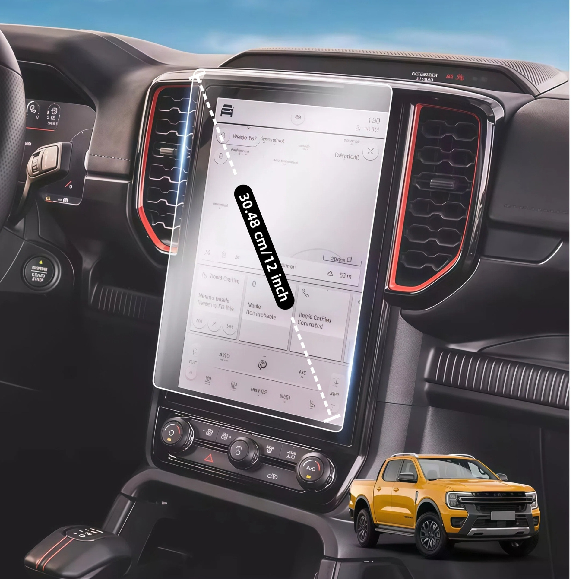 Suitable for Ford Ranger 2023-2025 Models (Lariat/Raptor Models Only) 9H Anti-Scratch Film