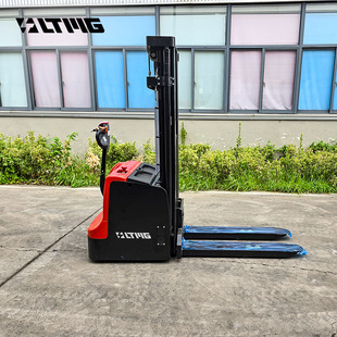 Electric Stacker 2-Ton Lift Truck Hydraulic Semi-Electric Automatic Walking Lift to Handle 1.5-Ton Small Forklift