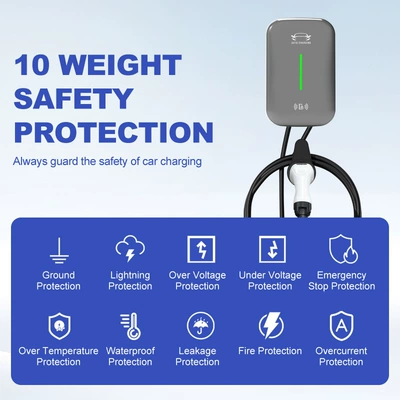 Standard 7Kw Charging Station Type2 European: Elektrikli avtomobil şarj stansiyaları