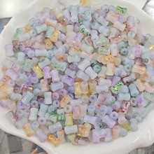 3*6mm百款竹节仿玉琉璃珠竹子散珠管珠DIY手作发簪手链项链厂家批