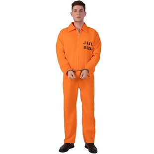 美国监狱囚犯服万圣节服装跨境新品男士成人舞台表演服 Prisoner-阿里巴巴