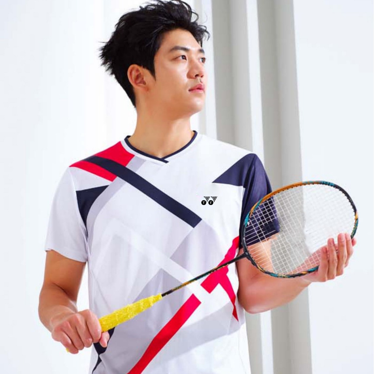 YY 여름 배드민턴 세트 남녀 신형 반팔 신속 건조 운동복 그룹 구매 저지 맞춤형 경쟁 의류 배구 저지