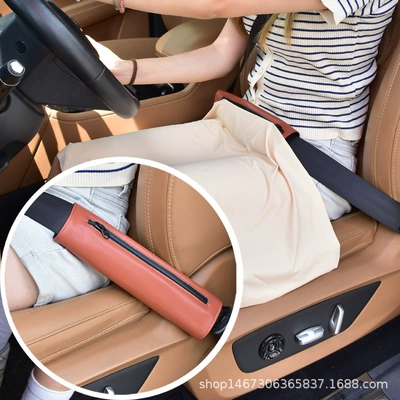 Car Interior Supplies Seat Belt | Seat belt shoulder pad - mocha-brown