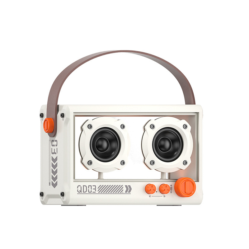 Vintage Punk Wireless Speakers: Portable Karaoke, HIFI Sound, Ambient Lights, Long Battery Life, Bluetooth Connectivity_voghion.com