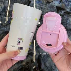 星爸爸米菲兔保温咖啡杯 钢印款480毫升不锈钢