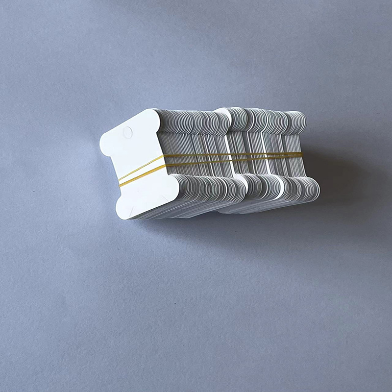 十字绣线圈轴绕线板白色纸质整理线卡片缠线板工具