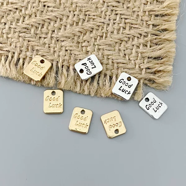 DIY Retro Zinc Alloy Jewelry Accessories Word Plate Pendant Bracelet Earrings Necklace Accessories Manufacturer Wholesale