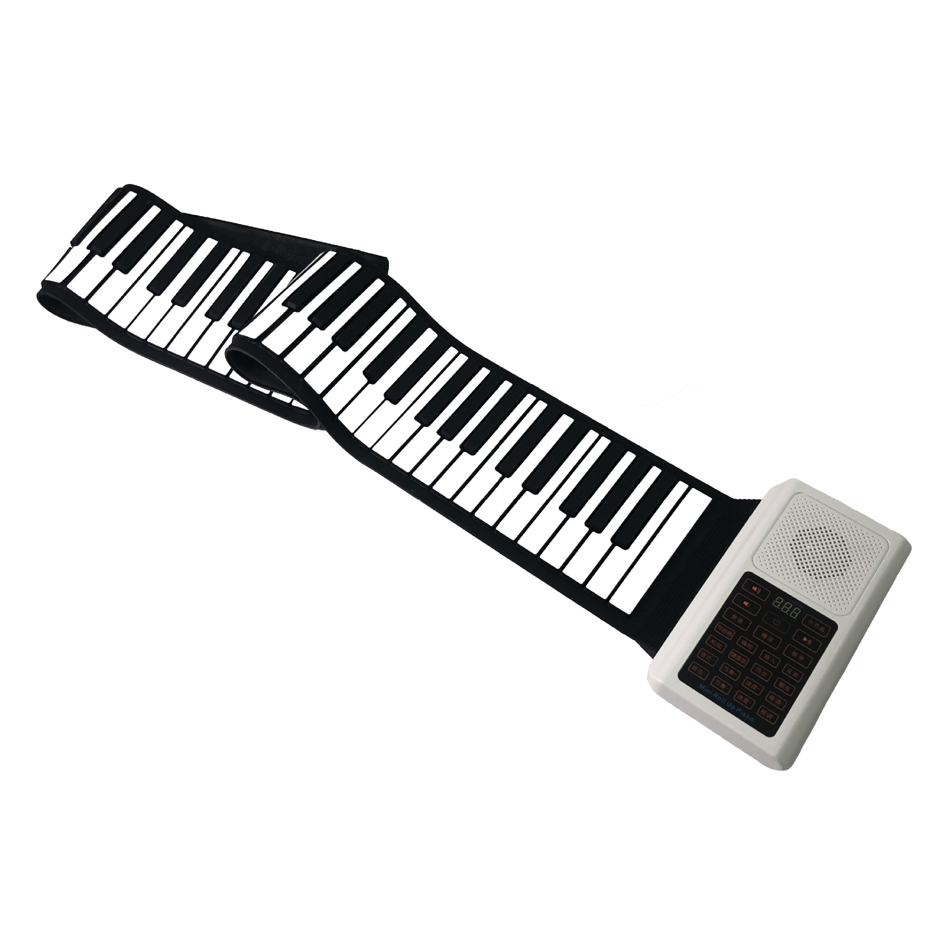 88 clave Bluetooth blanco y negro rollo de mano piano clasificación enseñanza jugando entrada teclado instrumento musical portátil juguetes para niños