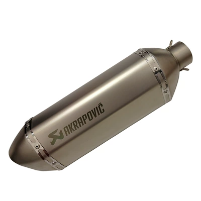 street exhaust, Exhaust pipe - 5-51mm-large-hexagonal-titanium-color
