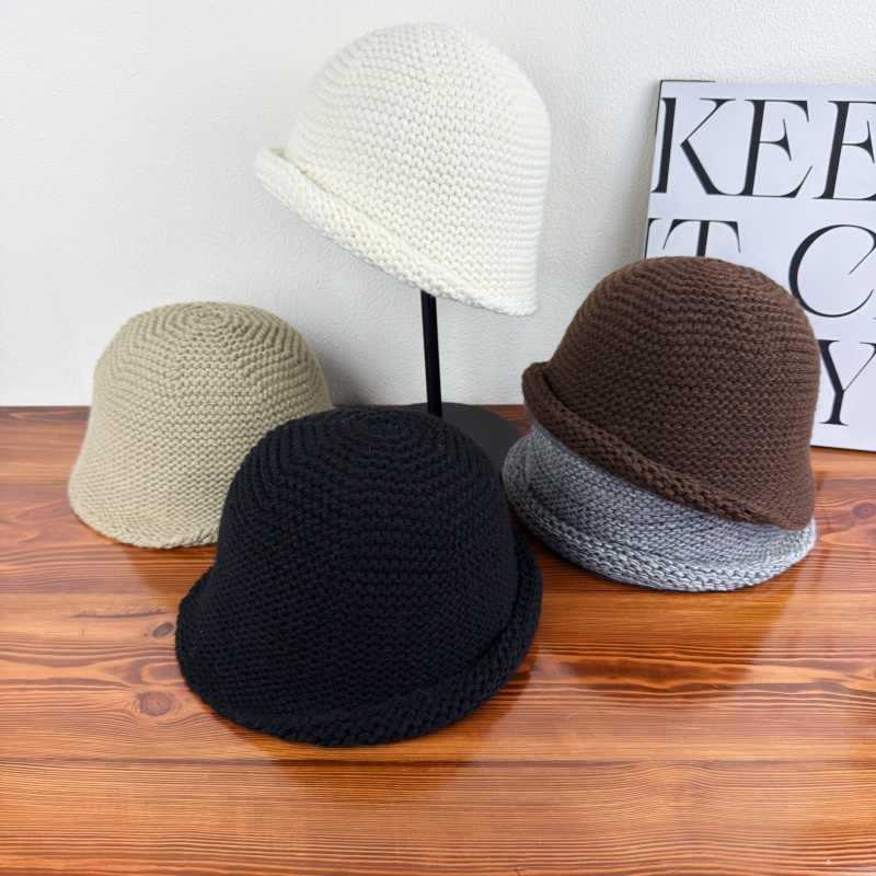 Sombrero Pescador Tejido para Mujer de Lana Cálido para Otoño e Invierno image 3