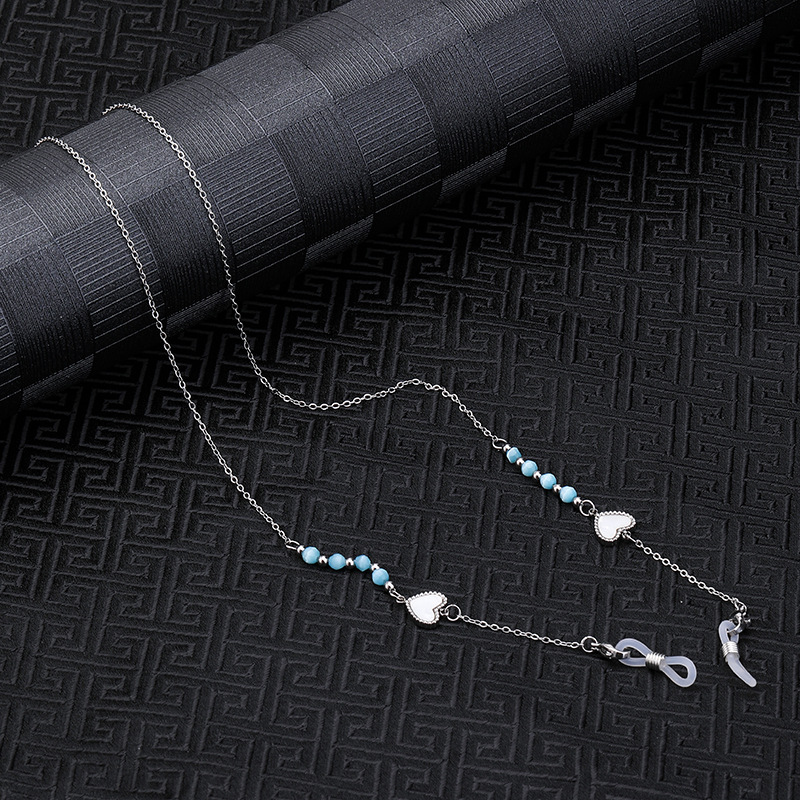 Colgar el cuello de la cadena de gafas de diamante de moda cadena de alta calidad transfronteriza acero baht mantenimiento de color diseño original gafas de sol cadena mujer image 10