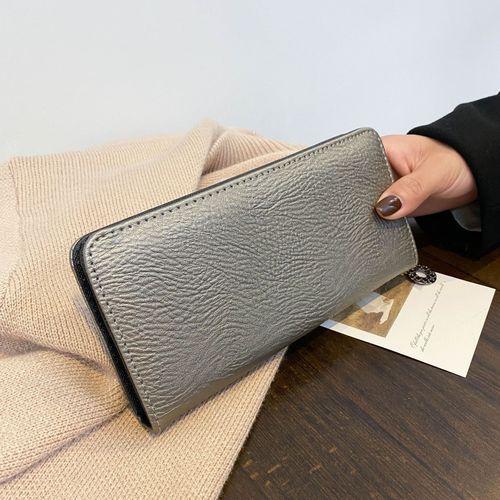 New  Punk Rivet Skull Women's Wallet Long Large Capacity Coin Purse Multiple Card Slots Fashion Wallet