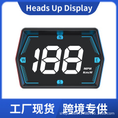 车载HUD抬头显示器G20汽车通用GPS多彩仪表氛围灯指南针时间