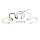 Factory Direct Sales Cross-border Stainless Steel Electroplating European and American Fashionable Simple Double Circle Nose Ring Nose Punch-free Nose Clip