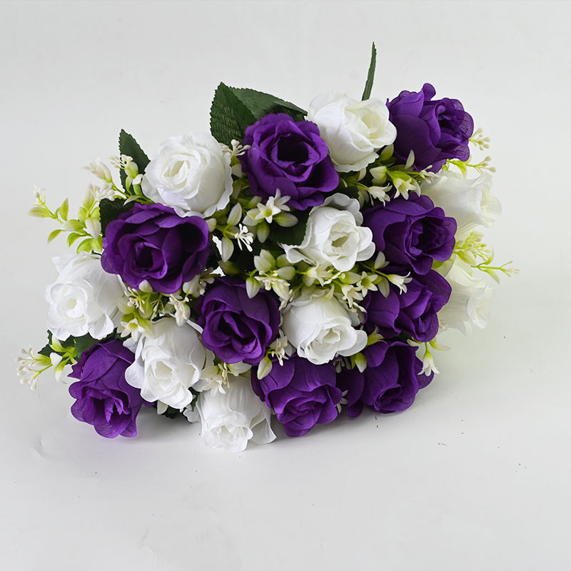 Rose 18 flores falsas flores flores de boda decoración suave decoración arco citación image 19