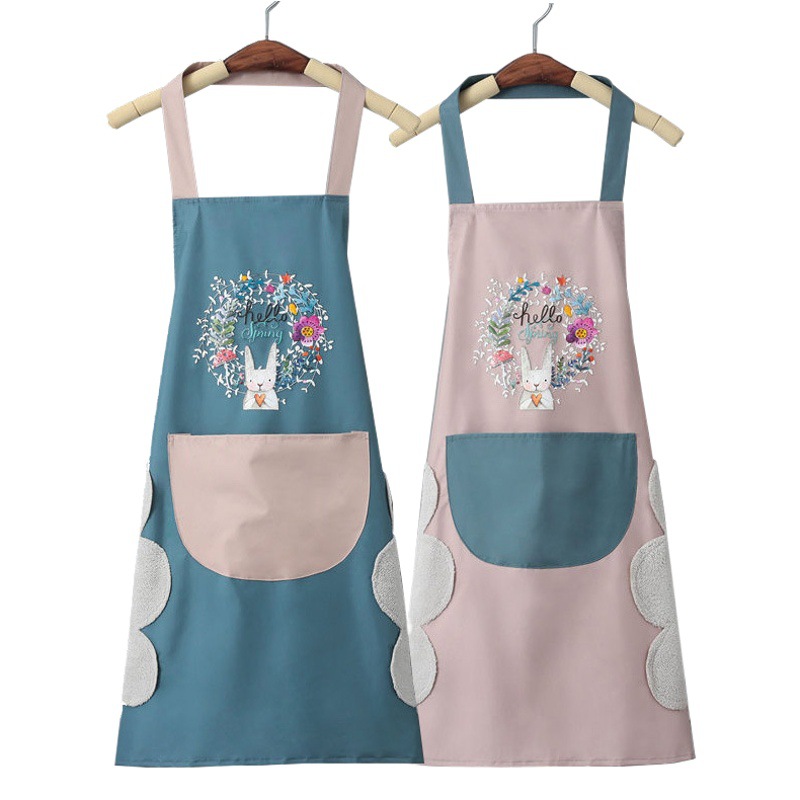 New 2025 Internet Celebrity Apron for Kitchen Home Cooking for Men and Women Super Waterproof and Oil-Proof Super Nice Rice List Apron