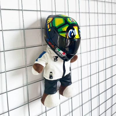 motorcycle gift racing mechanic – Motosiklet dəbilqələri - height-28cm-other-colors-white-bear-agv-turtle-upgraded-tail-wing
