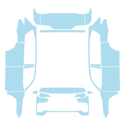 22-26 Models Lexus Lx Invisible Car Cover Tpu Pre-Cut Paint Protection Film Anti-Scratch (Car paint protective film) - transparent-tpu-lexus-lx