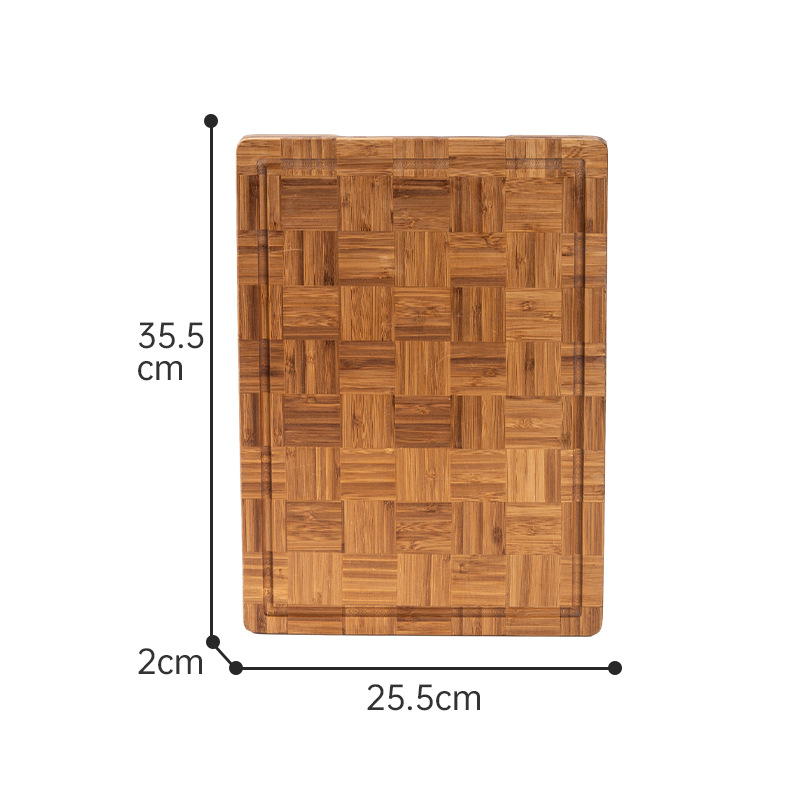 Tablero de ajedrez para el hogar, tabla de cortar de bambú, tabla de cortar de bambú creativa, tabla de frutas colgante, tabla de cortar con agujeros, tabla de cortar de bambú al por mayor