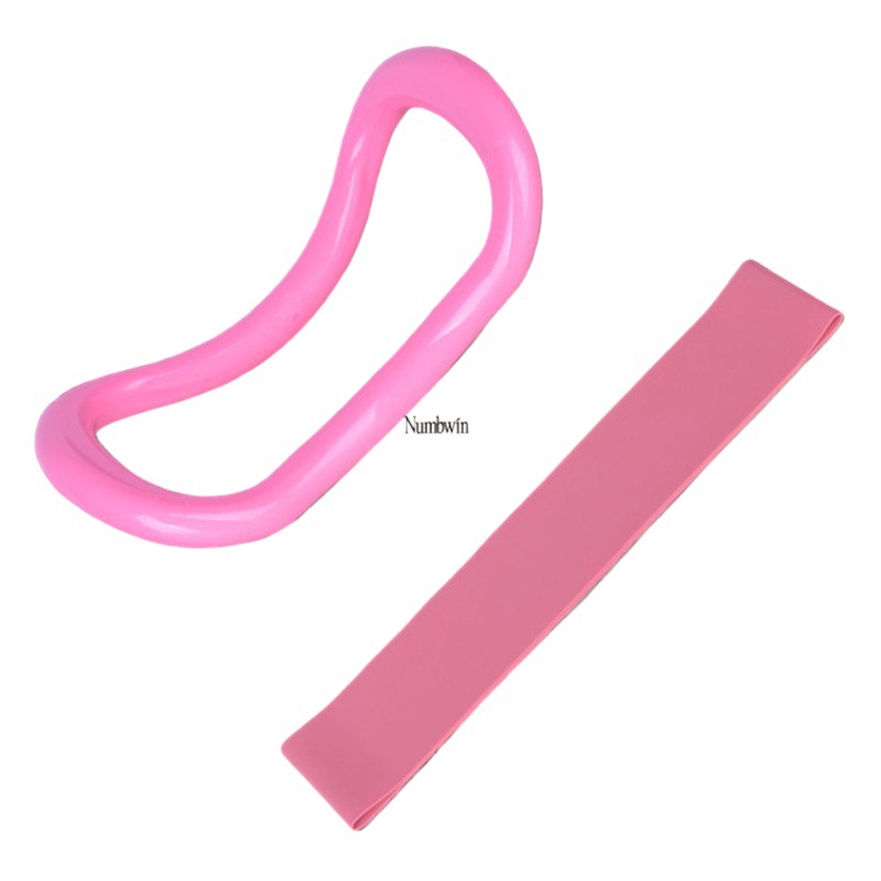 Large yoga ring latex 500 circle two-piece Yoga Pilates stretch ring fitness elastic ring body fitness