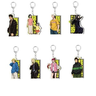 Anime Sakamoto Daily Peripheral Sakamoto Days Acrylic Keychain 1 Sakamoto Taro Pendant
