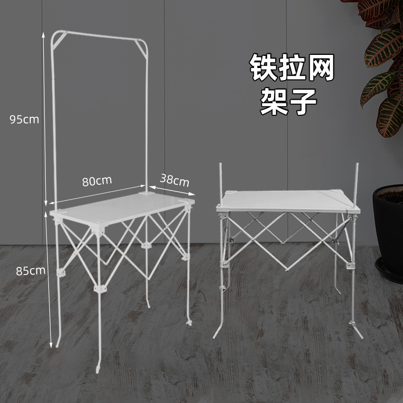 Mesa de exposición de cata, puesto de carritos pequeños, mesa de empuje exterior, expositor, plegable con ruedas, publicidad en mesa de catas image 12